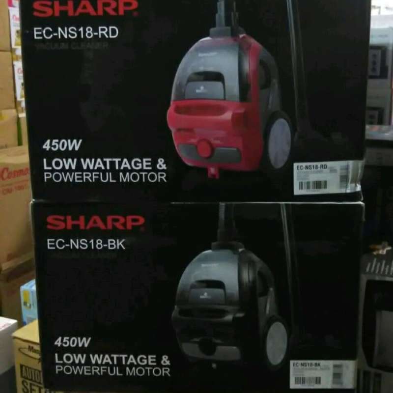 Sharp Vacuum Cleaner 450 Watt ECNS18BK ECNS18RD Low Watt