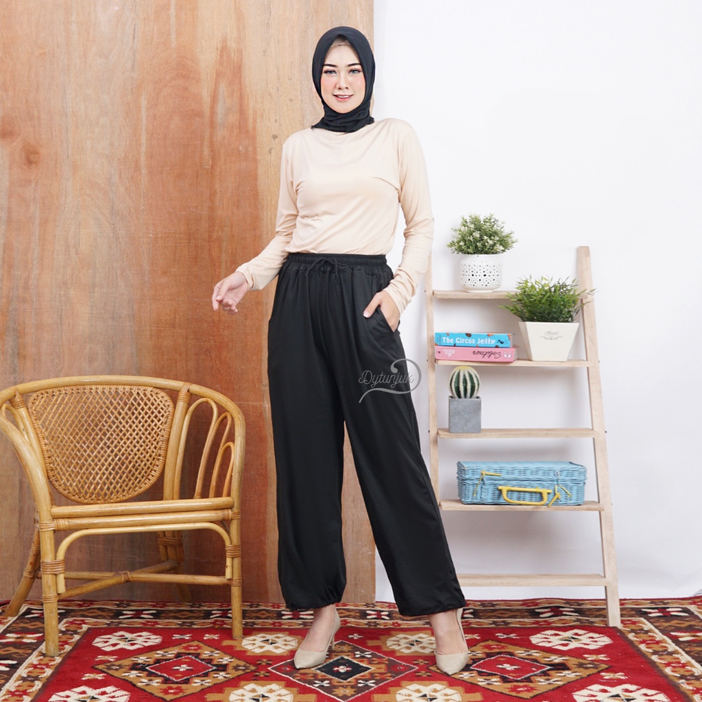 2in1 DIAS PANTS CELANA CULOTTE DAN JOGGER | CELANA CULOTTE WANITA BIG SIZE | CELANA JOGGER WANITA BI