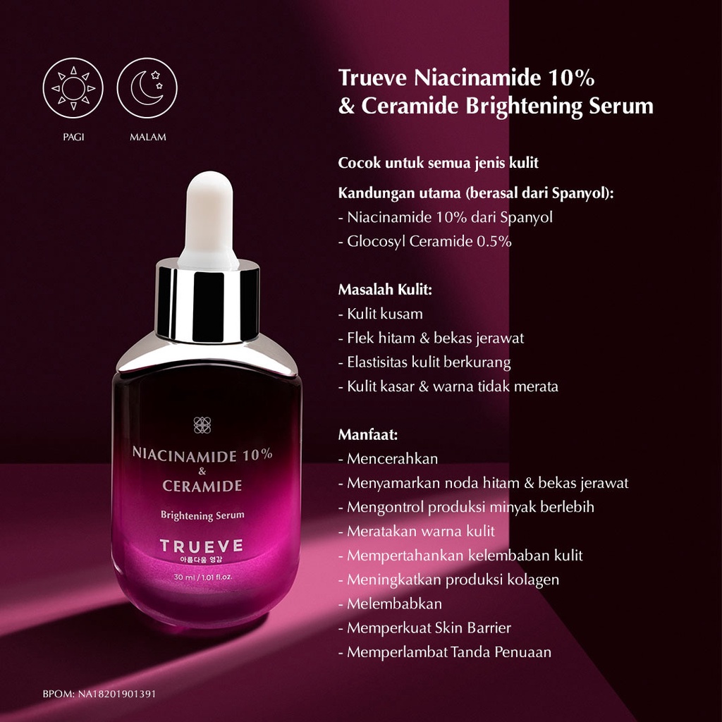 TRUEVE Niacinamide 10% &amp; Ceramide Brightening Serum 30 ML