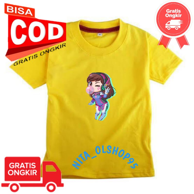 baju anak kartu, baju anak lucu, baju anak karakter robot girl