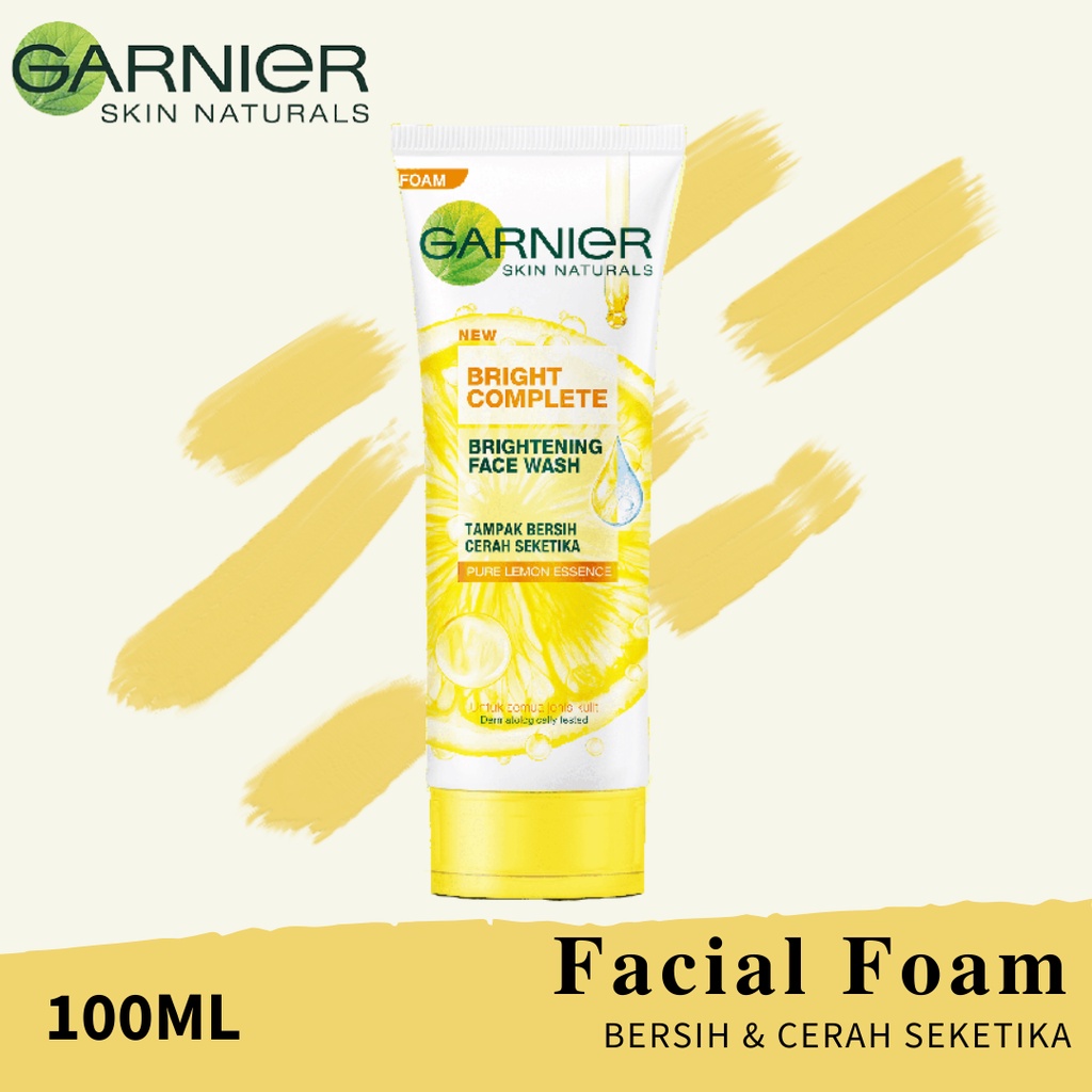 SEEKM / GARNIER BRIGHT LIGHT COMPLETE BRIGHTENING FOAM SCRUB WHITESPEED BPOM