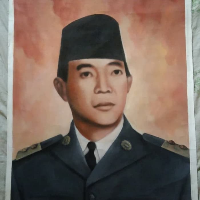 

Lukisan Canvas / Kanvas Soekarno / Sukarno Muda / Bung Karno 60x75cm