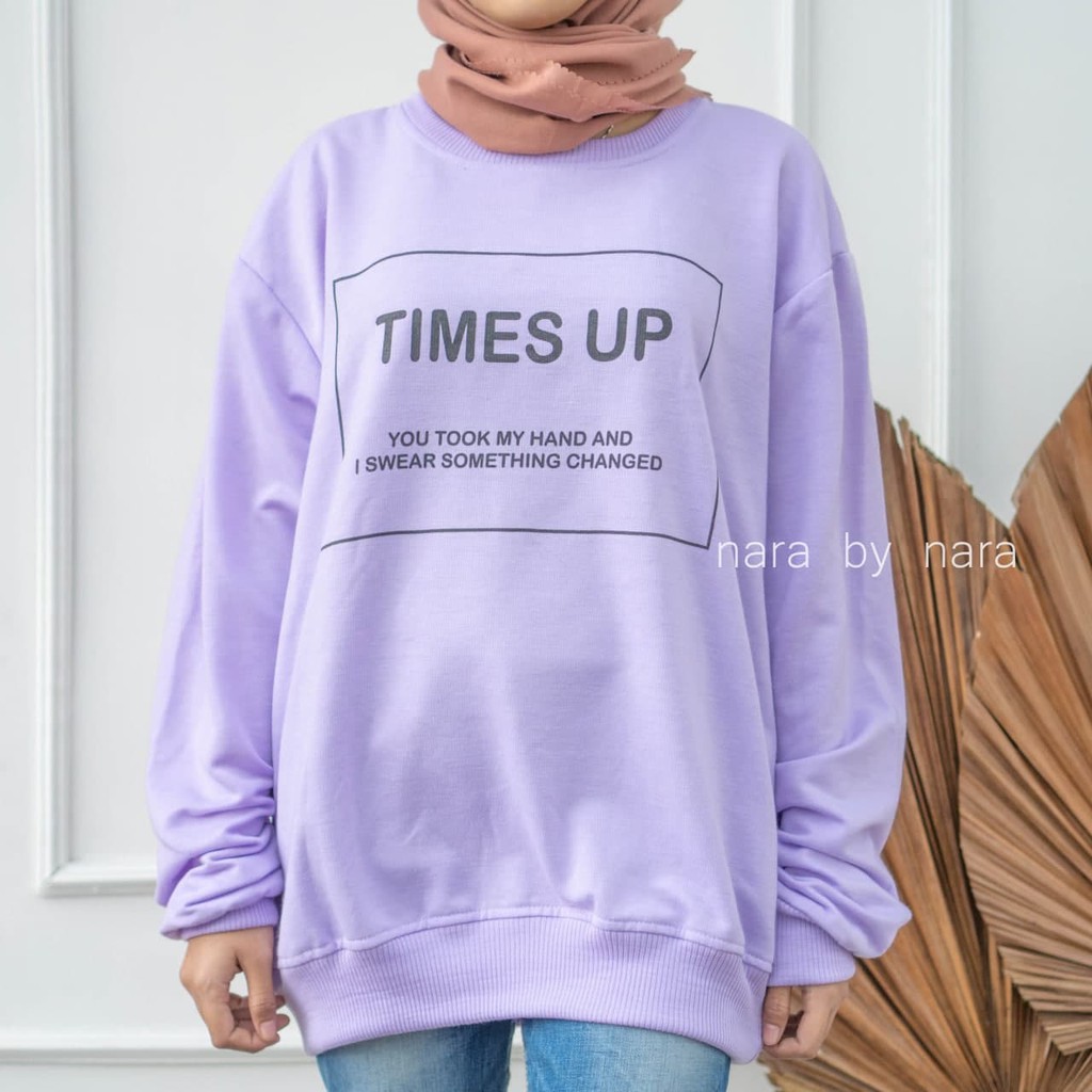 Nara Grosir - Times Up | Fashion Terkini | Sweater Termurah