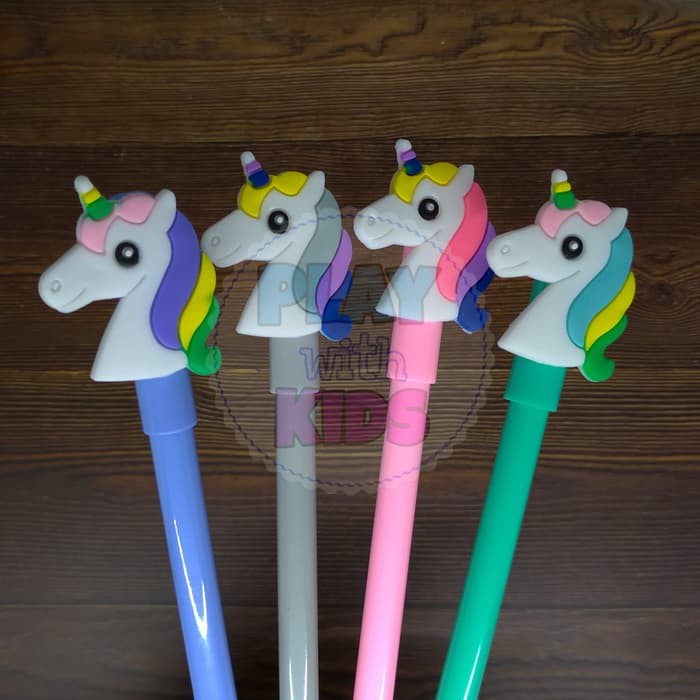 

Pen Karakter Unicorn. Alat Tulis Sekolah. Lucu Unik Imut - Ungu