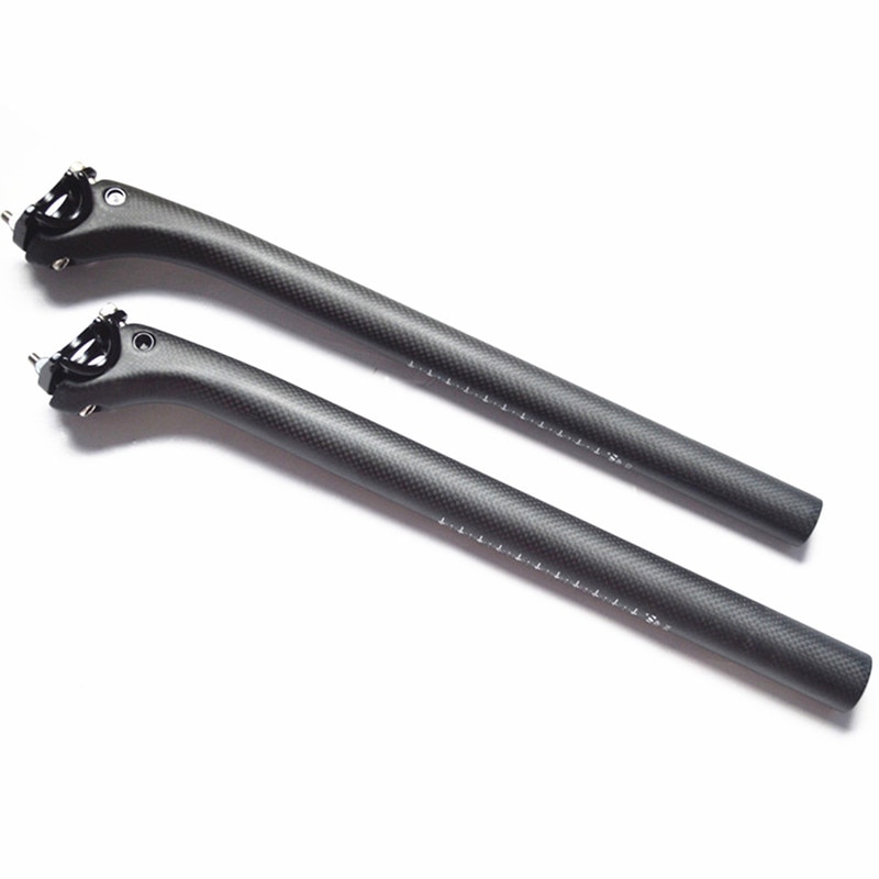 T800 bike parts carbon fiber bicycle seatpost MTB road bike seat rod 190g seat post 3k matte 27.2/30