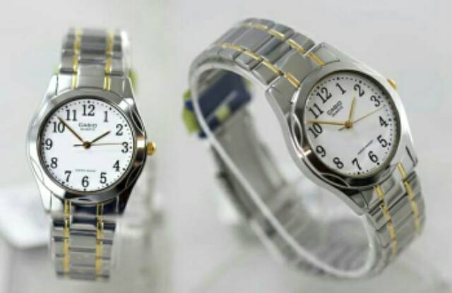 Jam Tangan Casio Original Couple Pria&amp;Wanita MTP&amp;LTP-1275SG-7B (Harga Sepasang)