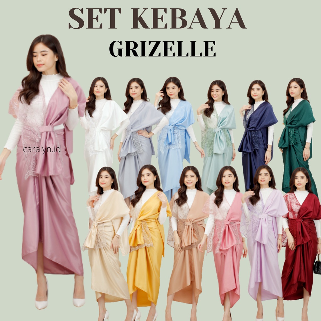 SET KEBAYA GRIZELLE ATASAN DAN ROK KEKINIAN