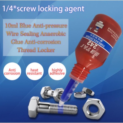 

♚SUPER GLUE LOCKTITE NUT LOCKER THREAD LEM BAUT DETAI 242 LOCK NUT DETAI 10ML