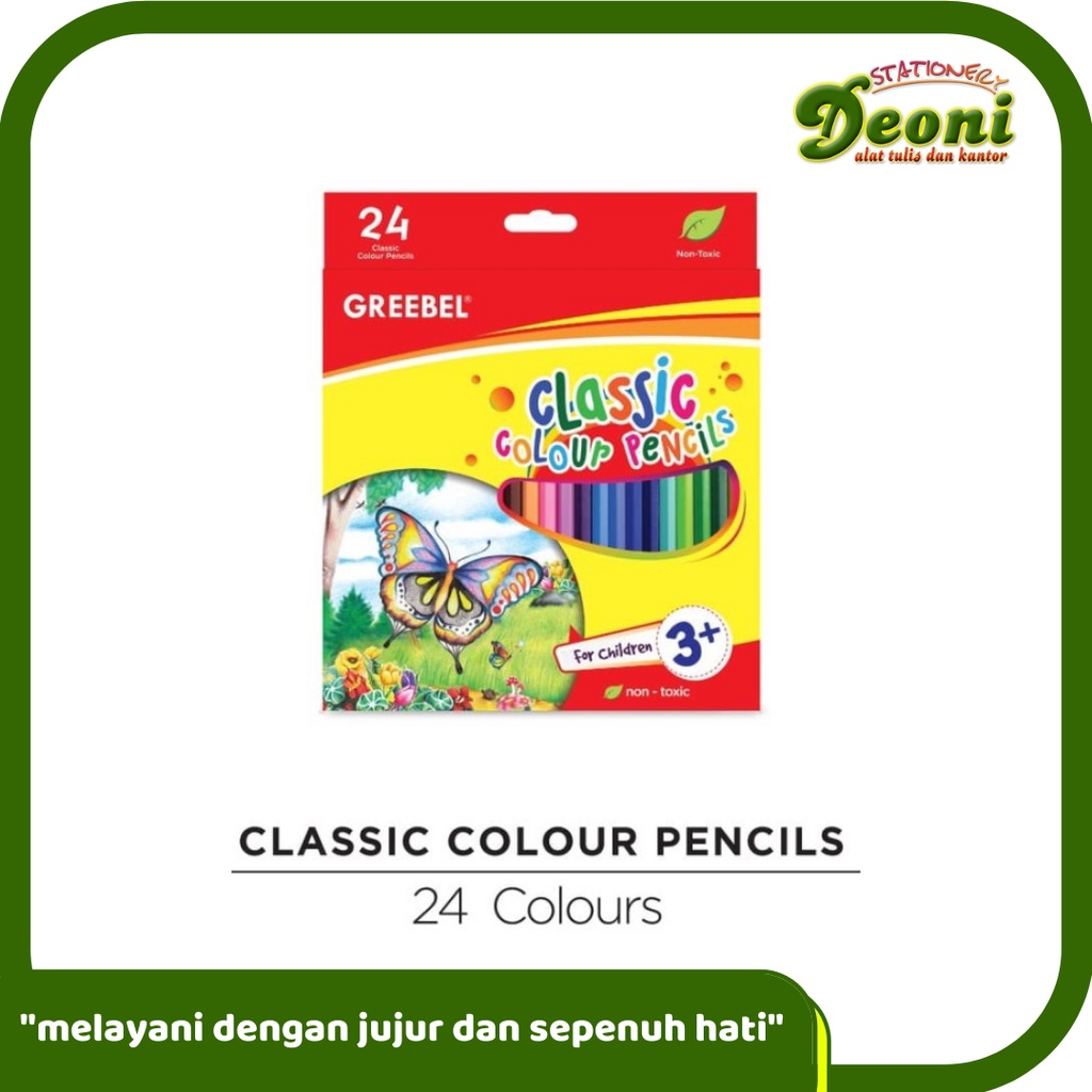 

GREEBEL 7024 Classic Colour Pencil 24 Warna Non Toxic