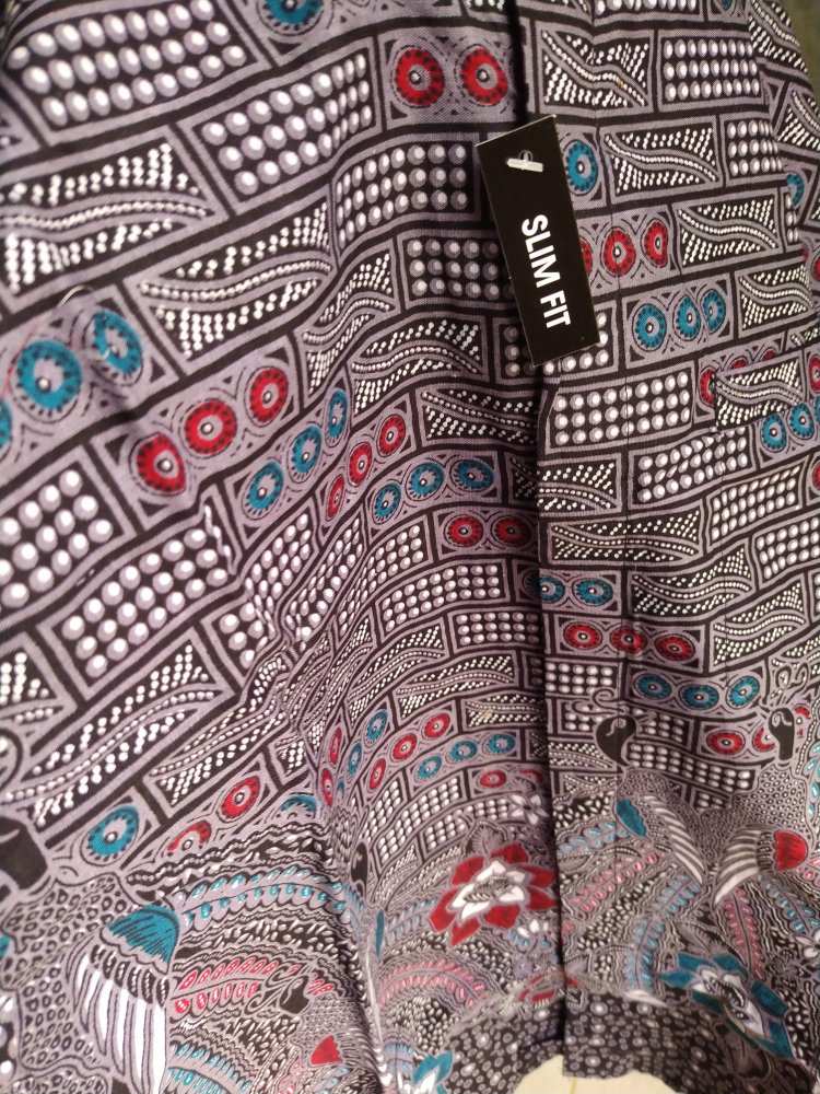 Batik Slimfit Pria Lengan Panjang Kemeja Batik Pria Slim Fit