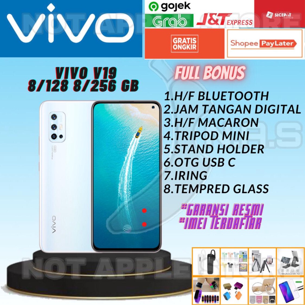 VIVO V19 RAM 8/128GB 8/256GB NEW BARU GARANSI RESMI