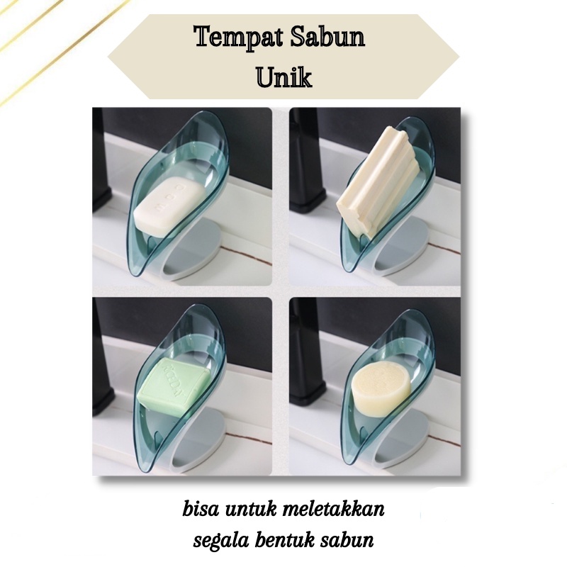 Tempat Sabun Unik Bentuk Daun / TEMPAT SABUN DAUN/Tatakan Sabun Mandi