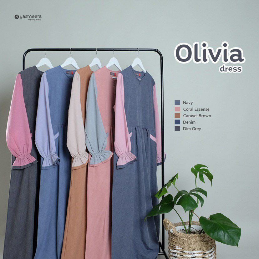 GAMIS/DRESS OLIVIA BY YASMEERA BAHAN SUPERNOVA BUSUI SYARI