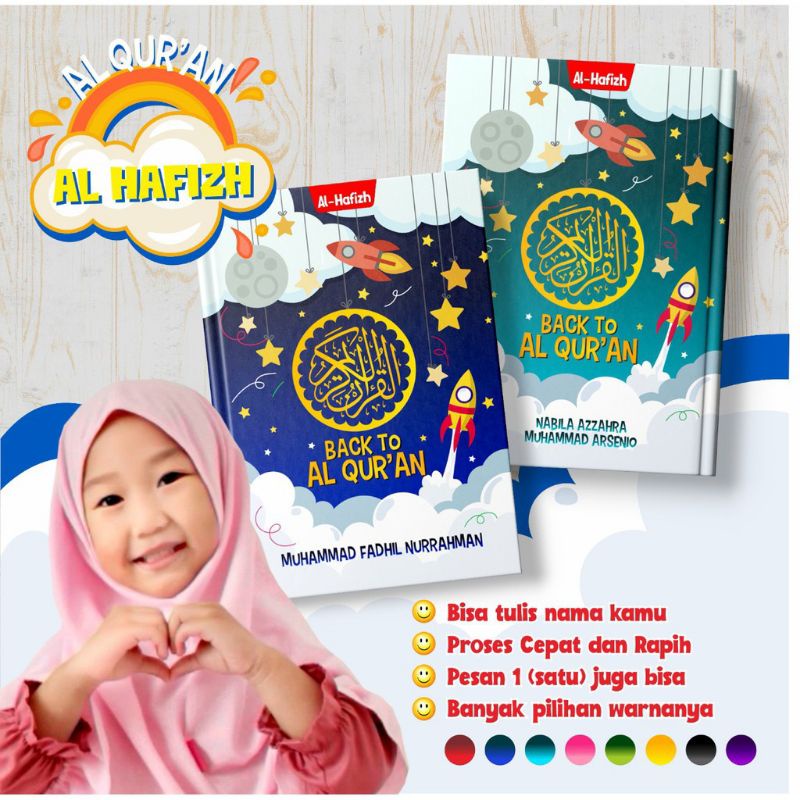 

ALQUR'AN CUSTOM ukuran A4 gratis custom nama& photo untuk anak