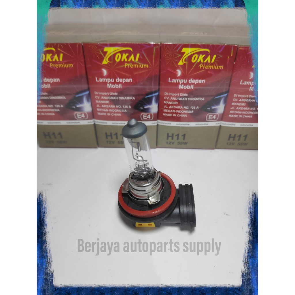 Lampu Bohlam fog lamp/kabut/bumper Halogen  H11 12V 55W TOKAI