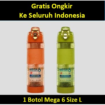 Mega 6 (Size L) - Far Infrared Hydrogen Water (Botol Mega 6 Terapi Diabetes)Original