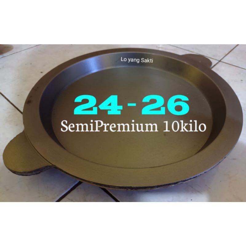 Loyang martabak Bangka semipremium ukuran 24-26 berat 10kg