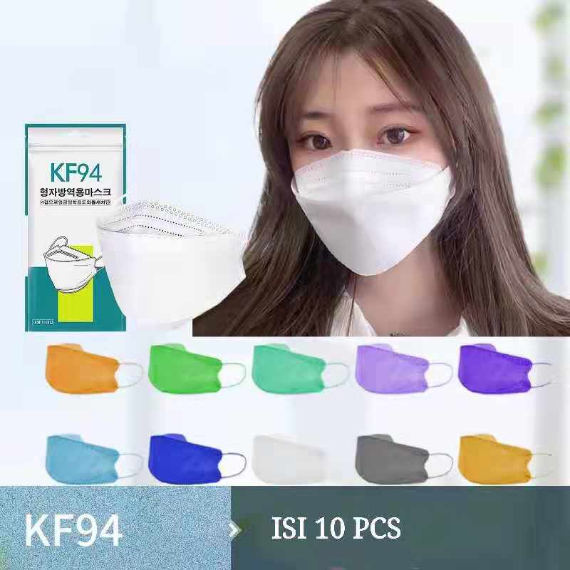 MASKER KF94 Korea 4 ply isi 10 Pcs High Quality