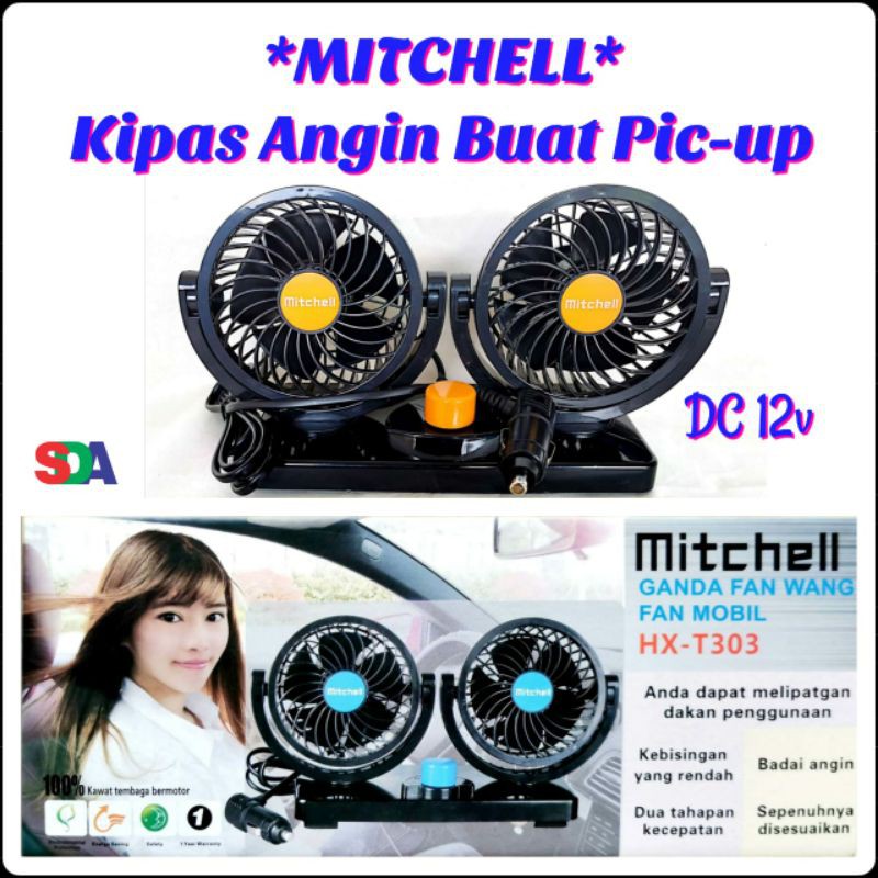 Mitchel Ganda Fan Mobil Kipas Truck Kipas Angin Truk / Pickup