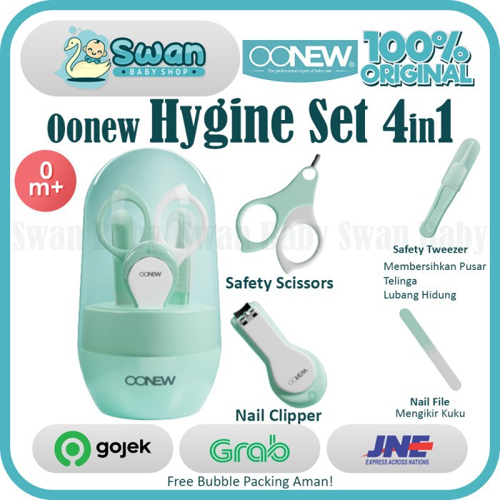 OONEW 4in1 Hygine Set for Baby / Alat Perawatan Kuku Bayi