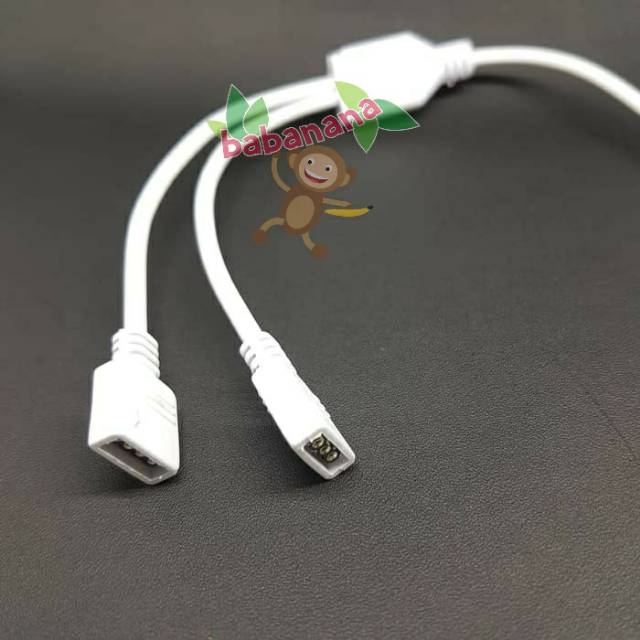 Kabel RGB Splitter 1 to 2 Female 4 pin putih