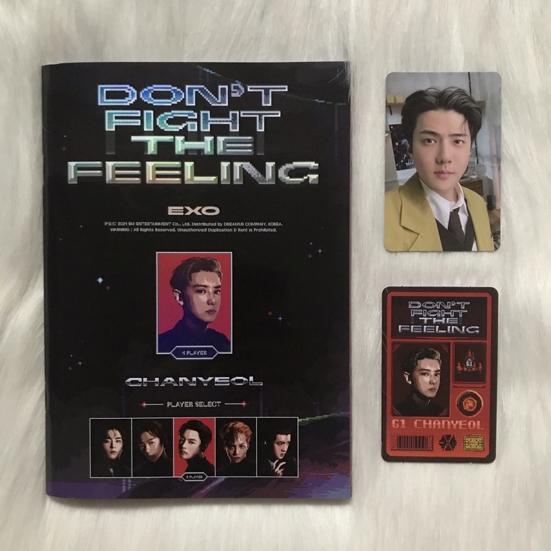 UNSEALED Album Expansion EXO Don’t Fight The Feeling DFTF Chanyeol PC Photocard Sehun ID Chanyeol Po