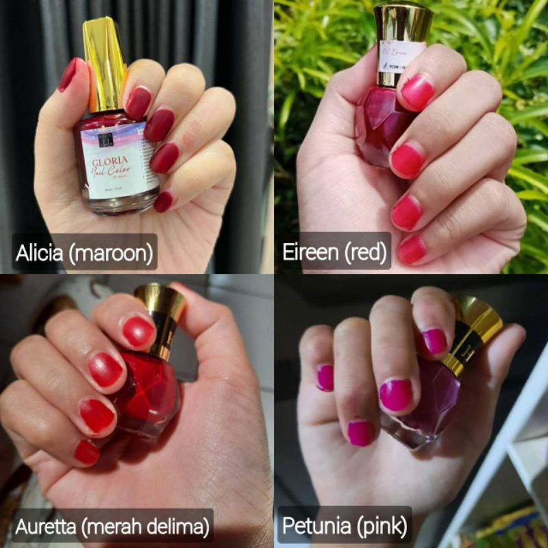 Gloria Nail Color NHS 5ml/Kutek Halal Sah Solat/Kutek Kuku Halal