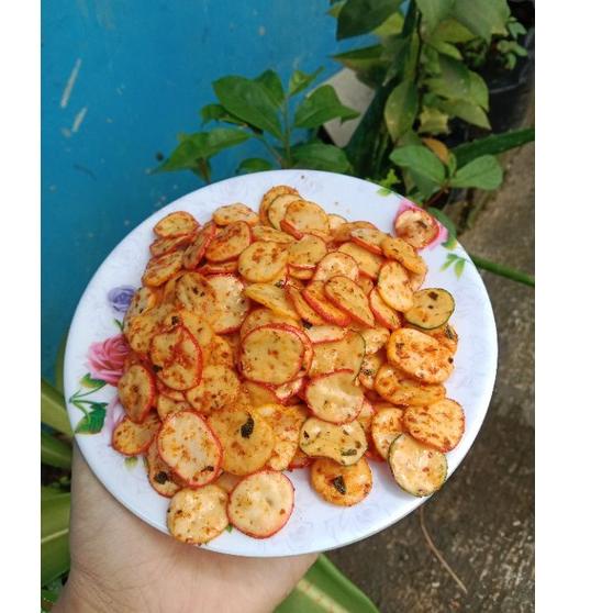 

TRXs9S3e-- SEBLAK KERING / KRUPUK BANTET DAUN JERUK 500grm