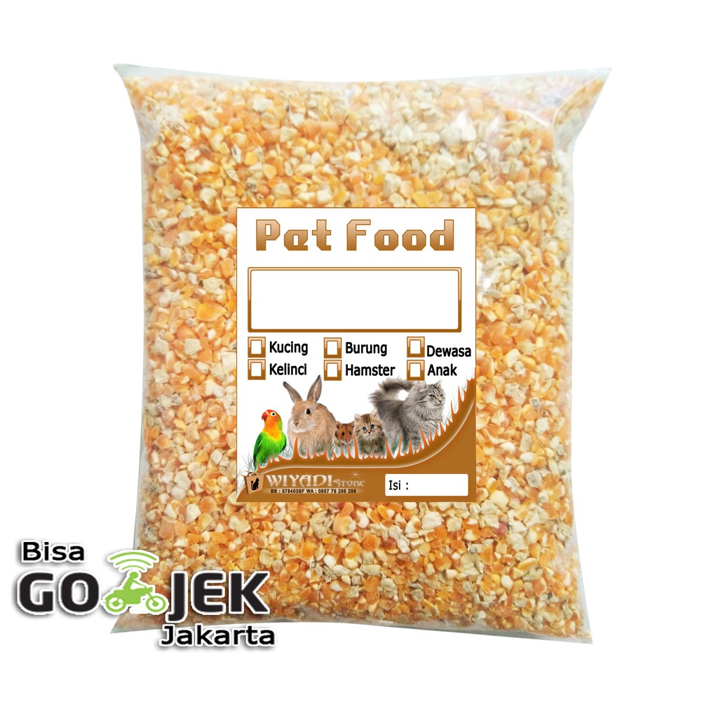 Pakan Ayam Burung Merpati Tekukur Puter Jagung Giling Pecah