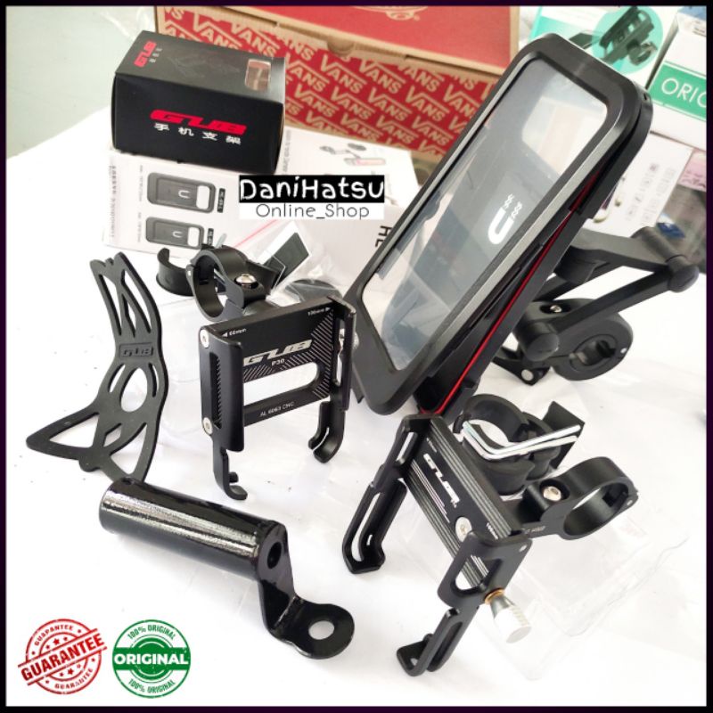 HOLDER HP MOTOR ANTI AIR HUJAN UNTUK STANG SPION XMAX NMAX ADV PCX VARIO SCOOPY BEAT MIO WATERPROOF