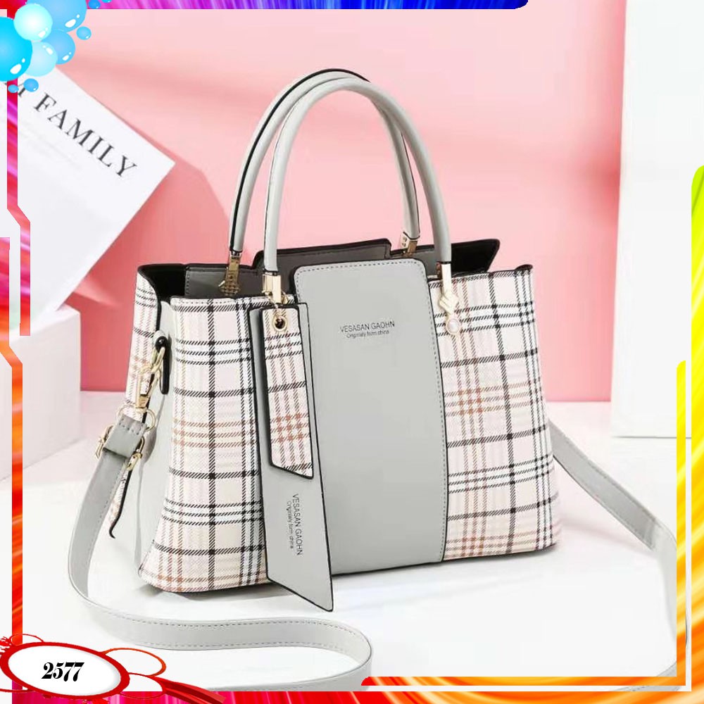 BQ2577 TAS SELEMPANG MOTIF GD STYLISH BY ARRAZZAQ SHOP TAS IMPORT BATAM