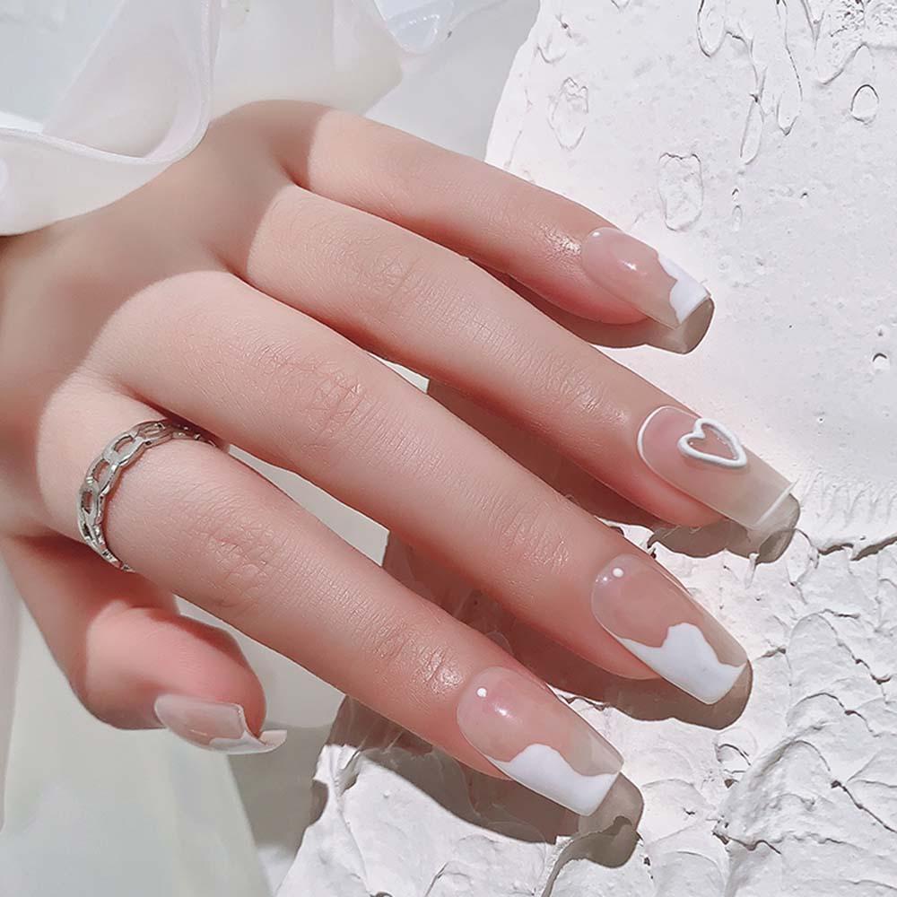 Needway 3D Nail Art Dekorasi Gadis Pesona Jantung Aksesoris Kuku Frosted DIY Desain Kuku