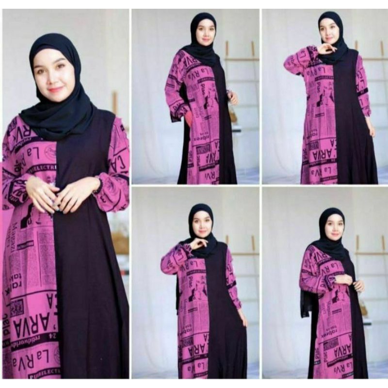 GAMIS WANITA MODERN TERBARU 2021/GAMIS KORAN ORI TWILL RAYON TEBAL/GAMIS KEKINIAN/GAMIS KORAN VIRAL