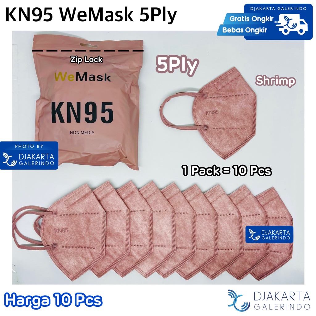 Masker KN95 5Ply &amp; 6Ply WeMask Original isi 10 Pcs