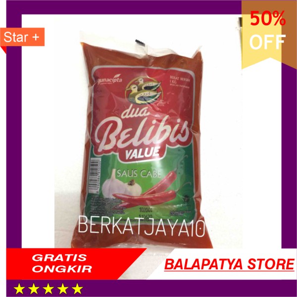 

LIMITED EDITION!!! Saus Sambal Cabe Dua Belibis Value 1 kg