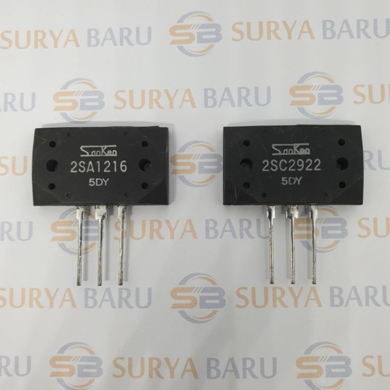 A 1216 C 2922 / A1216 C2922 5DY SET TRANSISTOR SANKEN KUALITAS SUPER