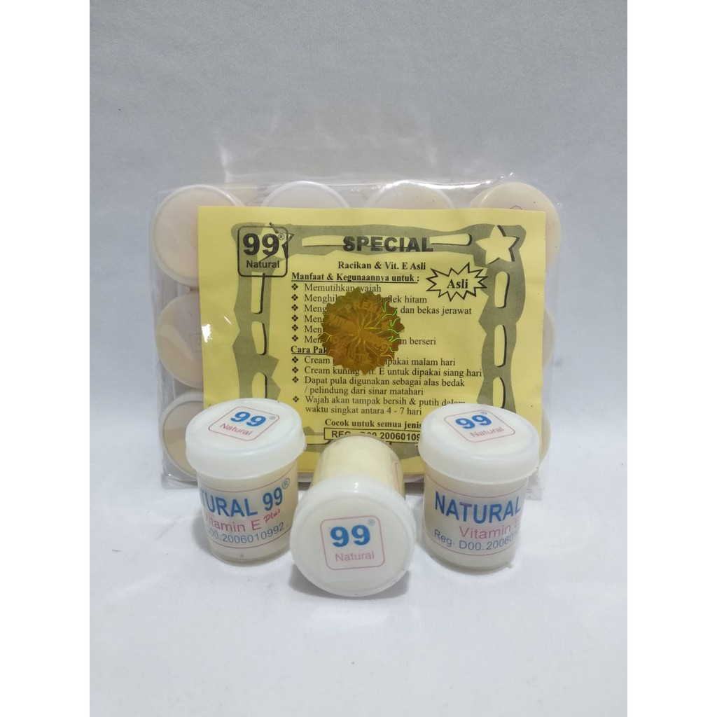 Cream Natural 99 Cream Racik Siang Malam Original Perlusin Shopee Indonesia