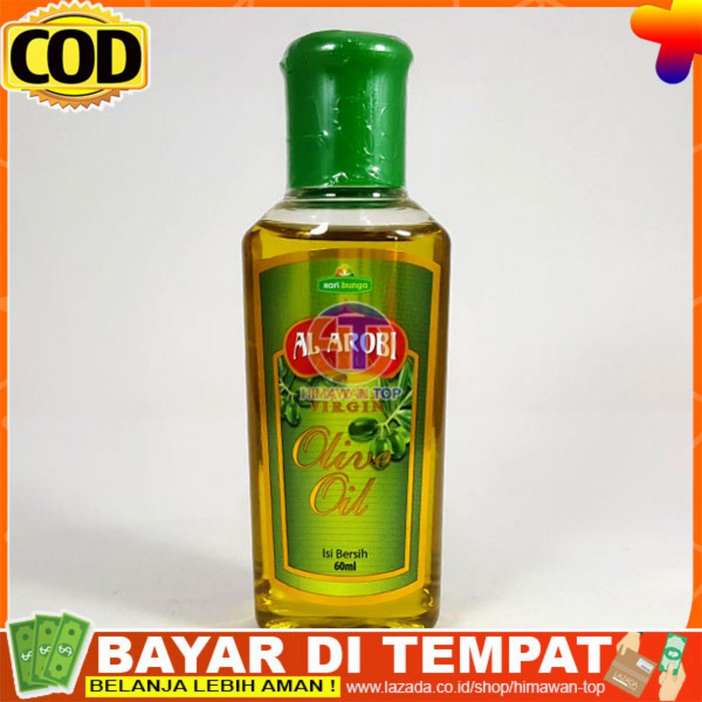 พีRZ⚽ Minyak Zaitun Asli Murni Extra Virgin Olive Oil Al Arobi 60 ml untuk Menurunkan Kolesterol