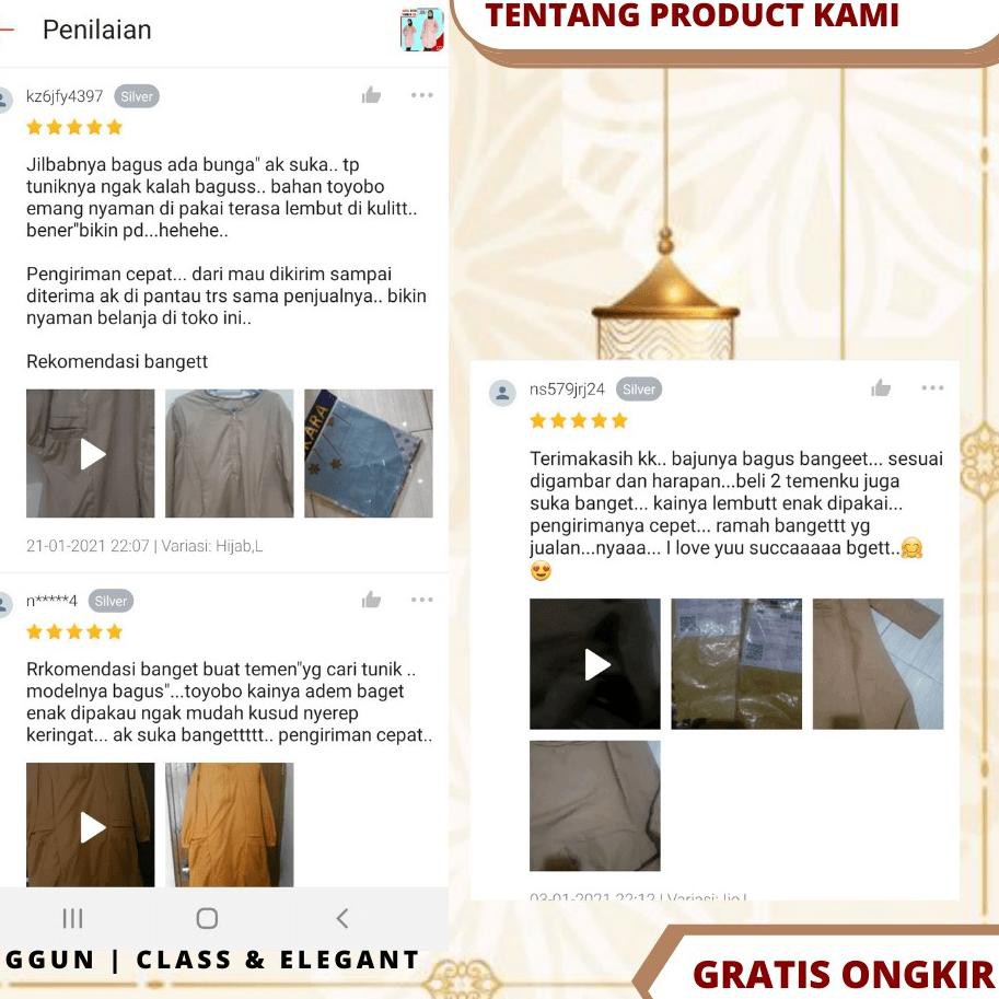 (ZU)✩ Baju Tunik Polos Bahan Katun Toyobo Muslim Wanita Remaja Terbaru 2021 Kekinian Premium Kombina