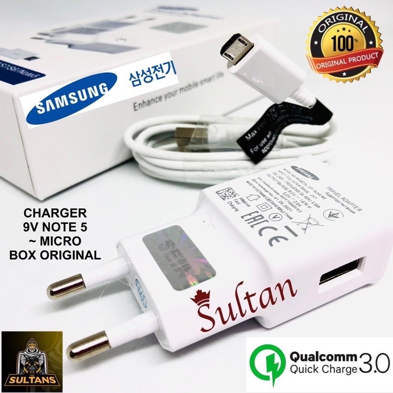 PROMO CHARGER SAMSUNG MICRO 9V NOTE 5 FAST CHARGING