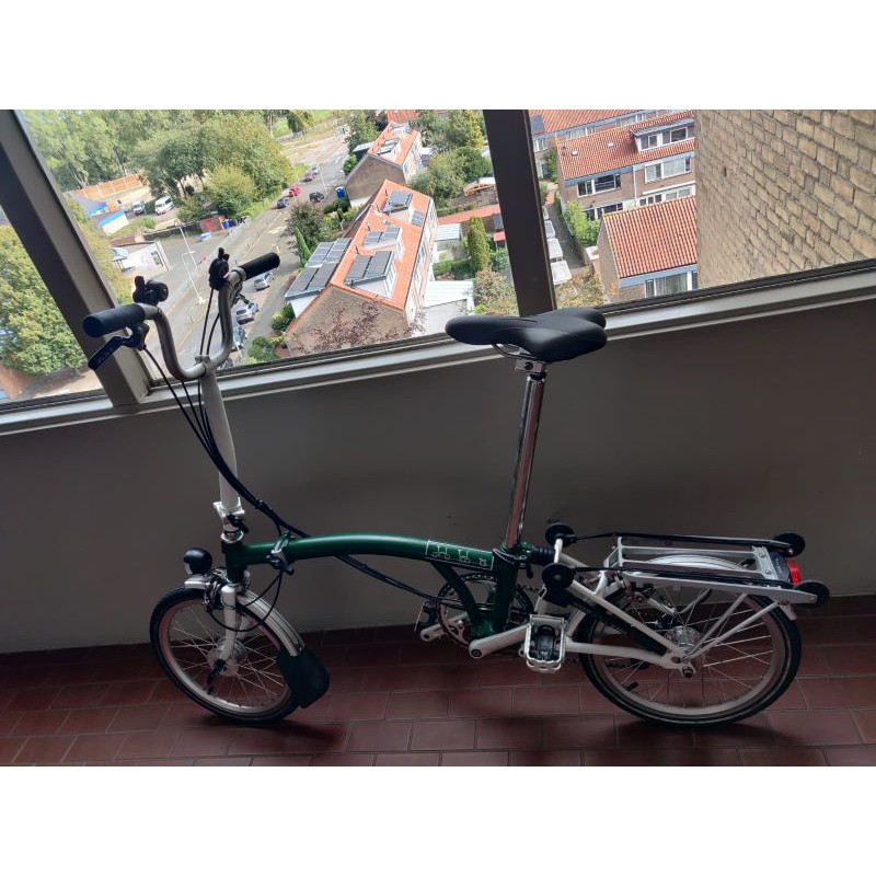 brompton H6R 2013 warna Racing green