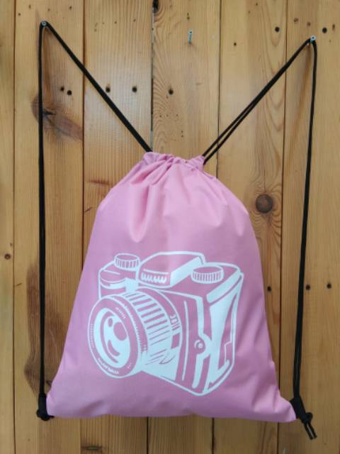 STRINGBAG TAS RANSEL SERUT SABLON | D600 WATERPROOF motif KAMERA