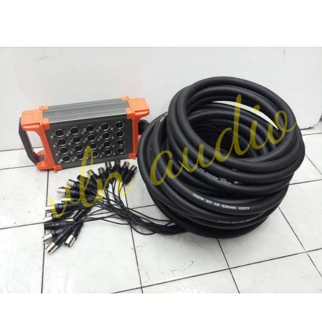 Snake cable kabel 16 channel in + 4 channel out 30 meter . ORIGINAL