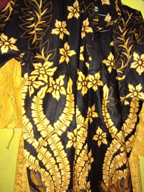 Batik Couple Kebaya Brokat Sinta Dewi Mini Pinguin Latte