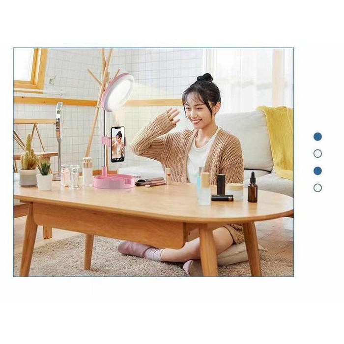 Ring light G3 Live Tiktok Led Fill Light and Mirror Kaca Make up lipat ACC