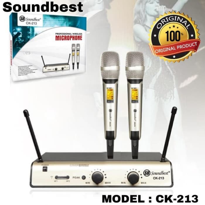 MIC WIRELESS SOUNDBEST CK 213 HANDLE ORIGINAL