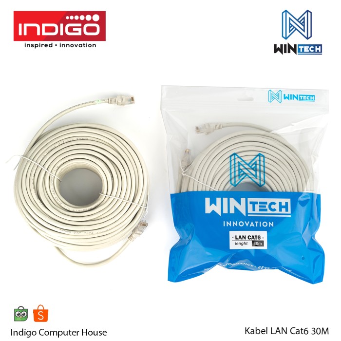 KABEL UTP LAN CAT6 30 METER | UTP CAT6 30 METER | KABEL LAN