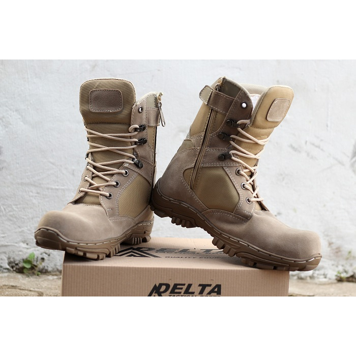 [BAYAR DI TEMPAT] SEPATU SAFETY BOOTS PRIA DLT CHEAP TINGGI SEPATU TOURING HIKING ADVENTURE MURAH