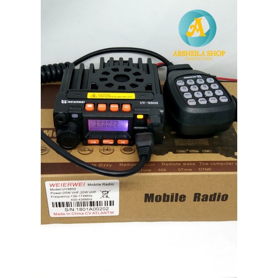 Radio Rig mini weirwei 9800 dual band original