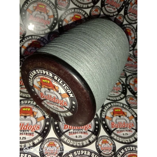 GELASAN DEAD STRING BULLDOGS SIZE 024 BAHAN MATOT PUTIH ORI PANJANG 6000 YARD